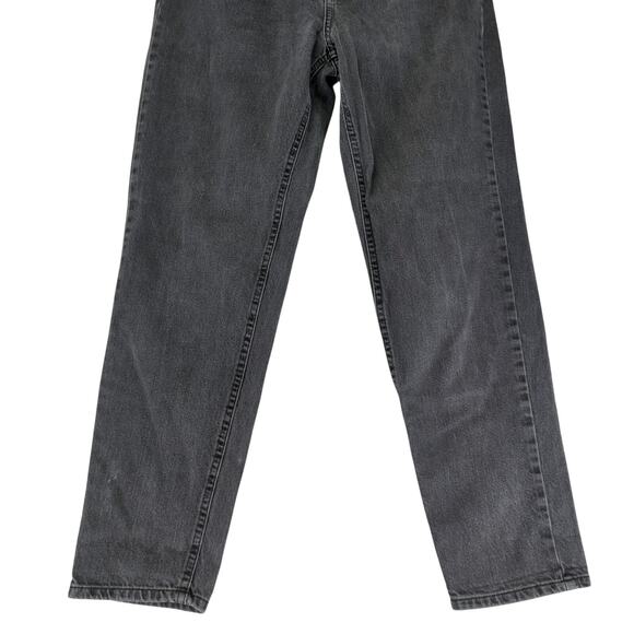 BDG Mom Jeans Black Gray Faded Wash Women's 28 High-rise Tapered Leg Rigid Denin - Picture 4 of 8